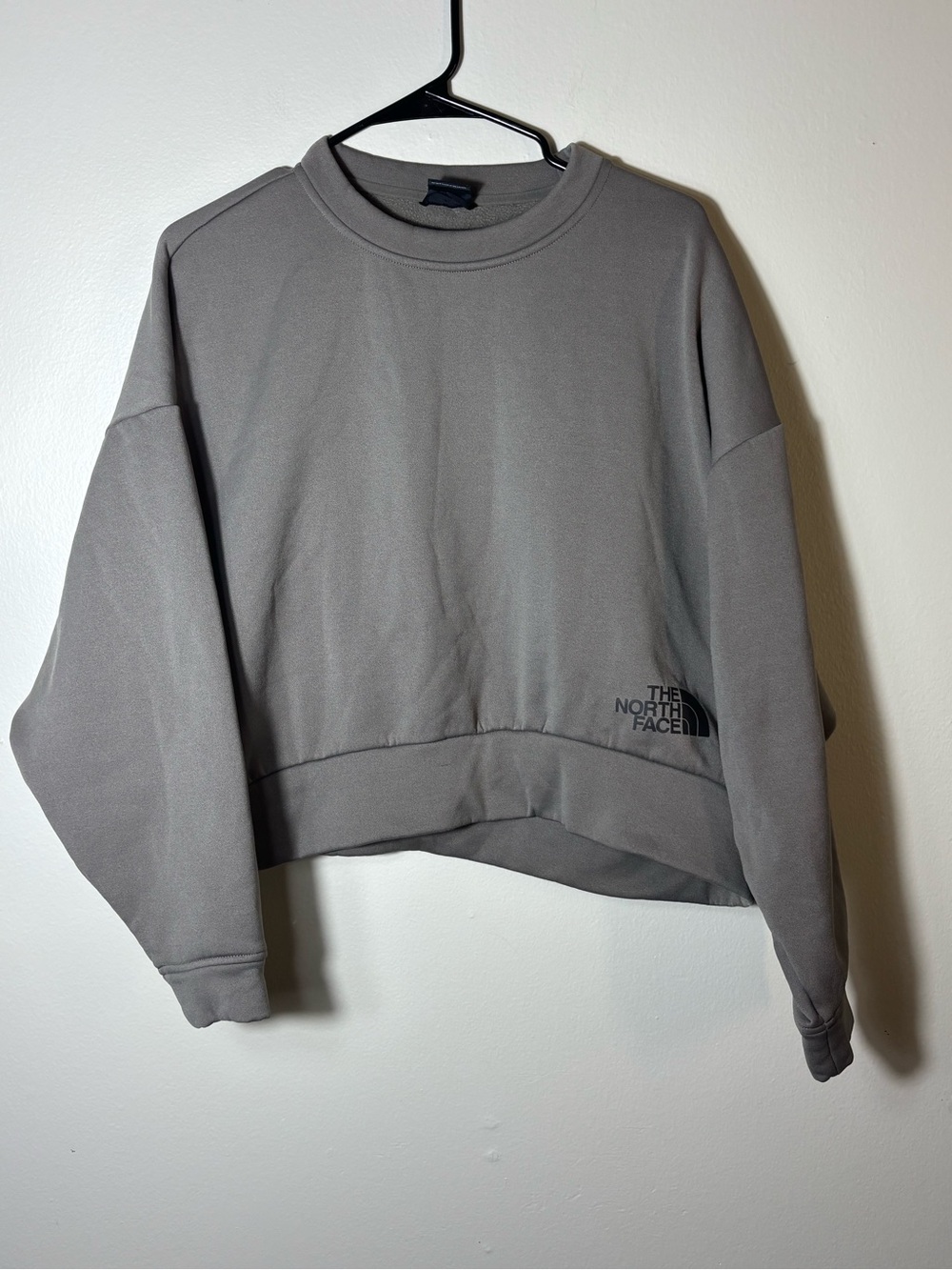 The North Face Women's Horizon Performance Fleece Crew Sweatshirt Sz L Cropped
